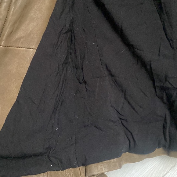 IRO Han leather Moto jacket 36 khaki - Picture 11 of 12